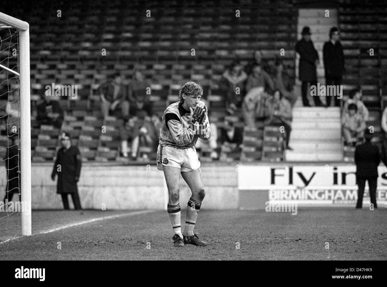 Kevin Poole gardien Aston Villa Aston Villa v Chelsea à Villa Park 26/4/1986 Banque D'Images