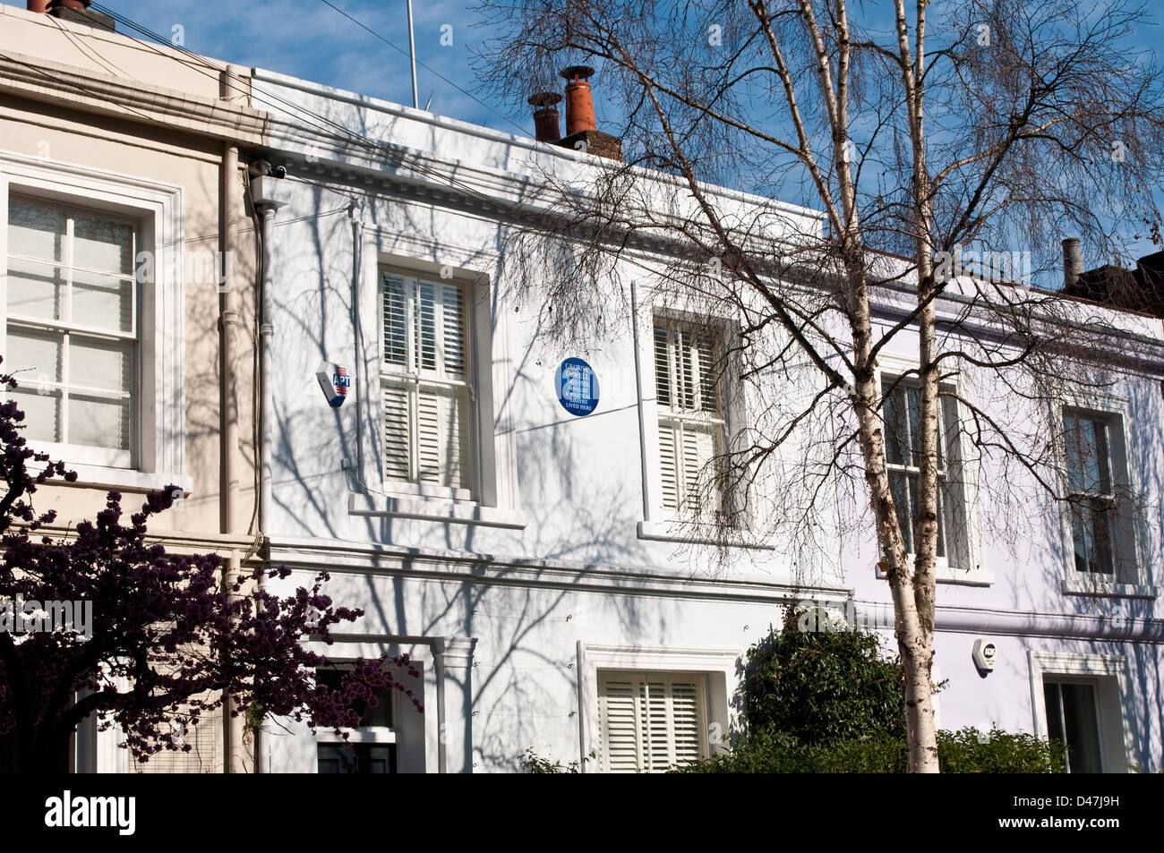 Maison où vécut George Orwell, Portobello Road, Notting Hill, London, W11, UK Banque D'Images
