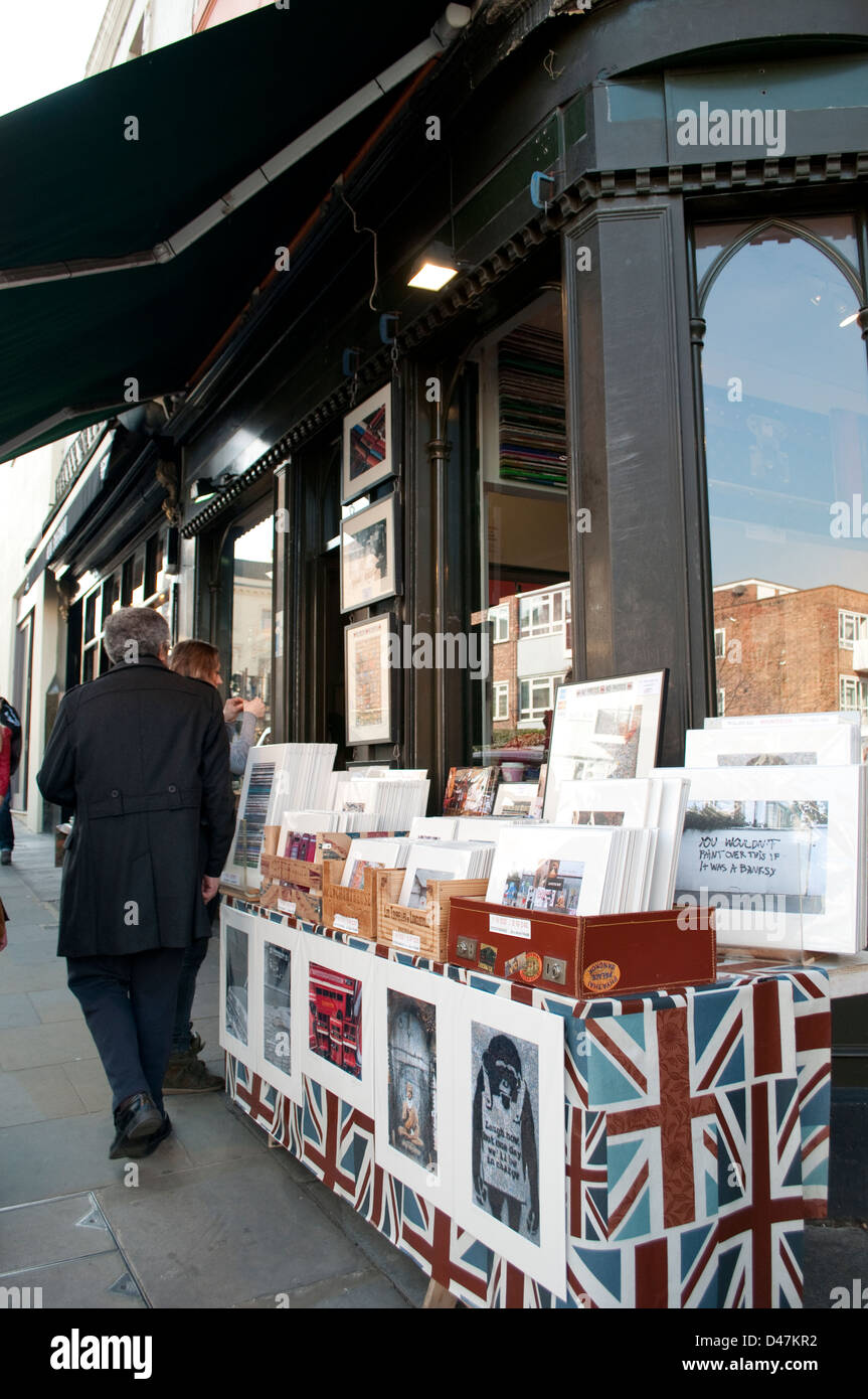 Imprime shop, Portobello Road, Notting Hill, London, W11, UK Banque D'Images