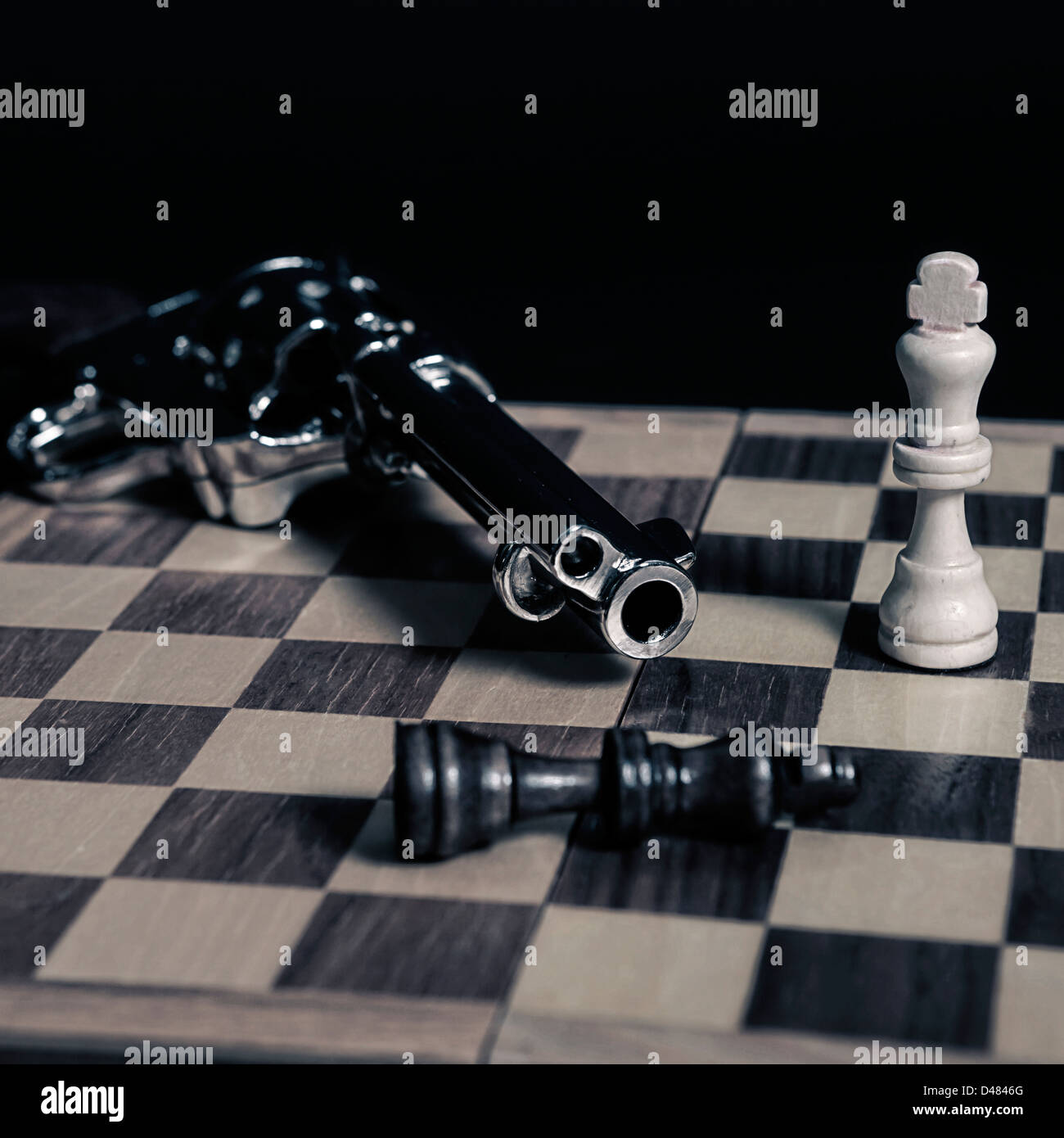 Le roi noir a été tué Banque D'Images