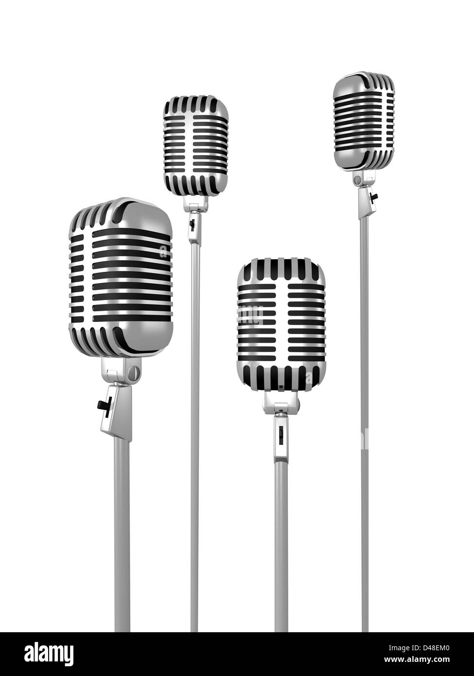 Microphones classique Banque D'Images