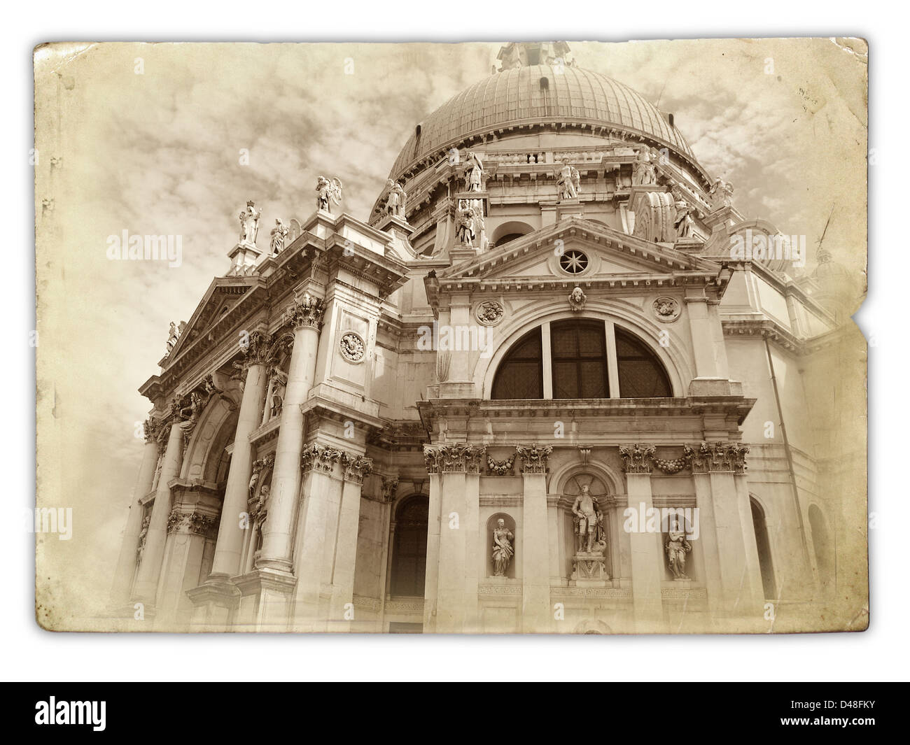 Église Santa Maria della Salute à Venise - Italie Banque D'Images