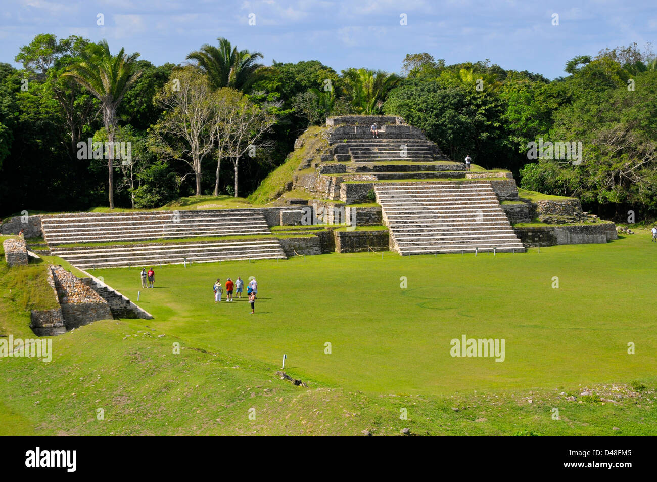 Ruines Maya d'Altun Ha Amérique centrale Belize City Cruise Ship Port Banque D'Images