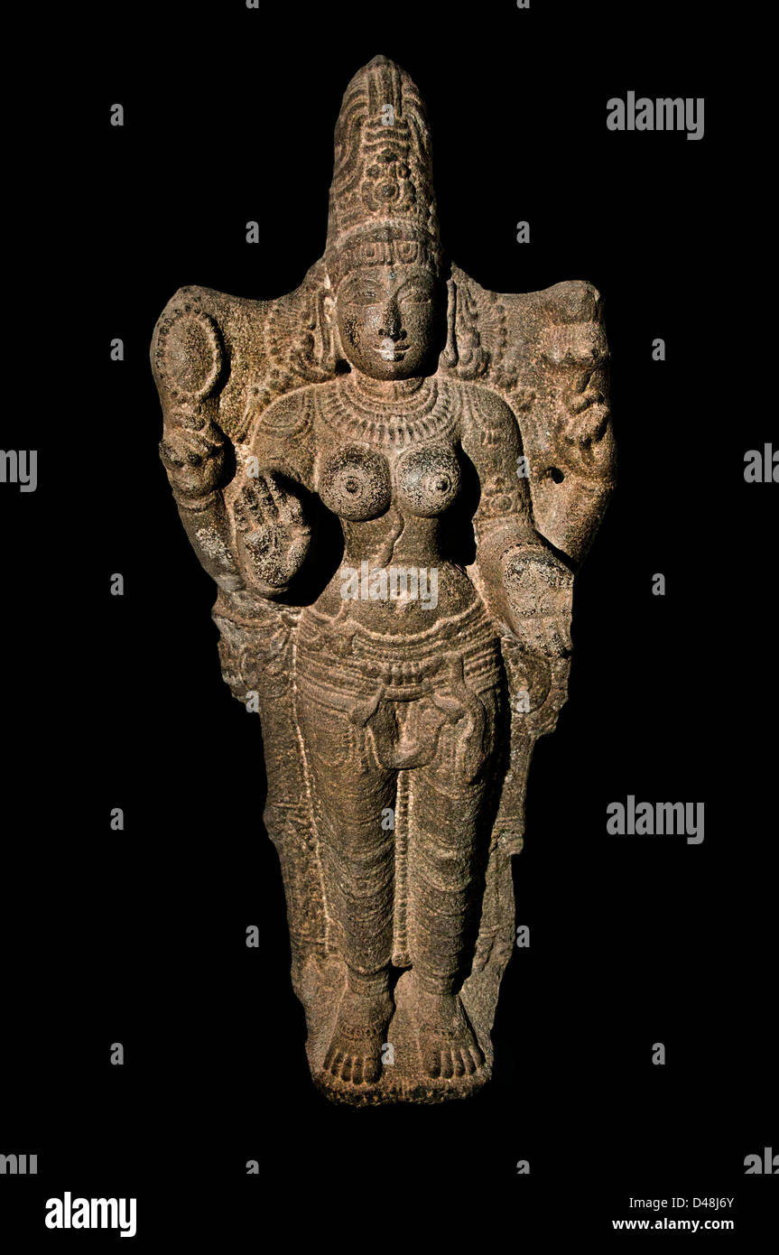 Mullangudi Sarasvati Thanjavur District AD 15e siècle hindou de l'Inde Banque D'Images