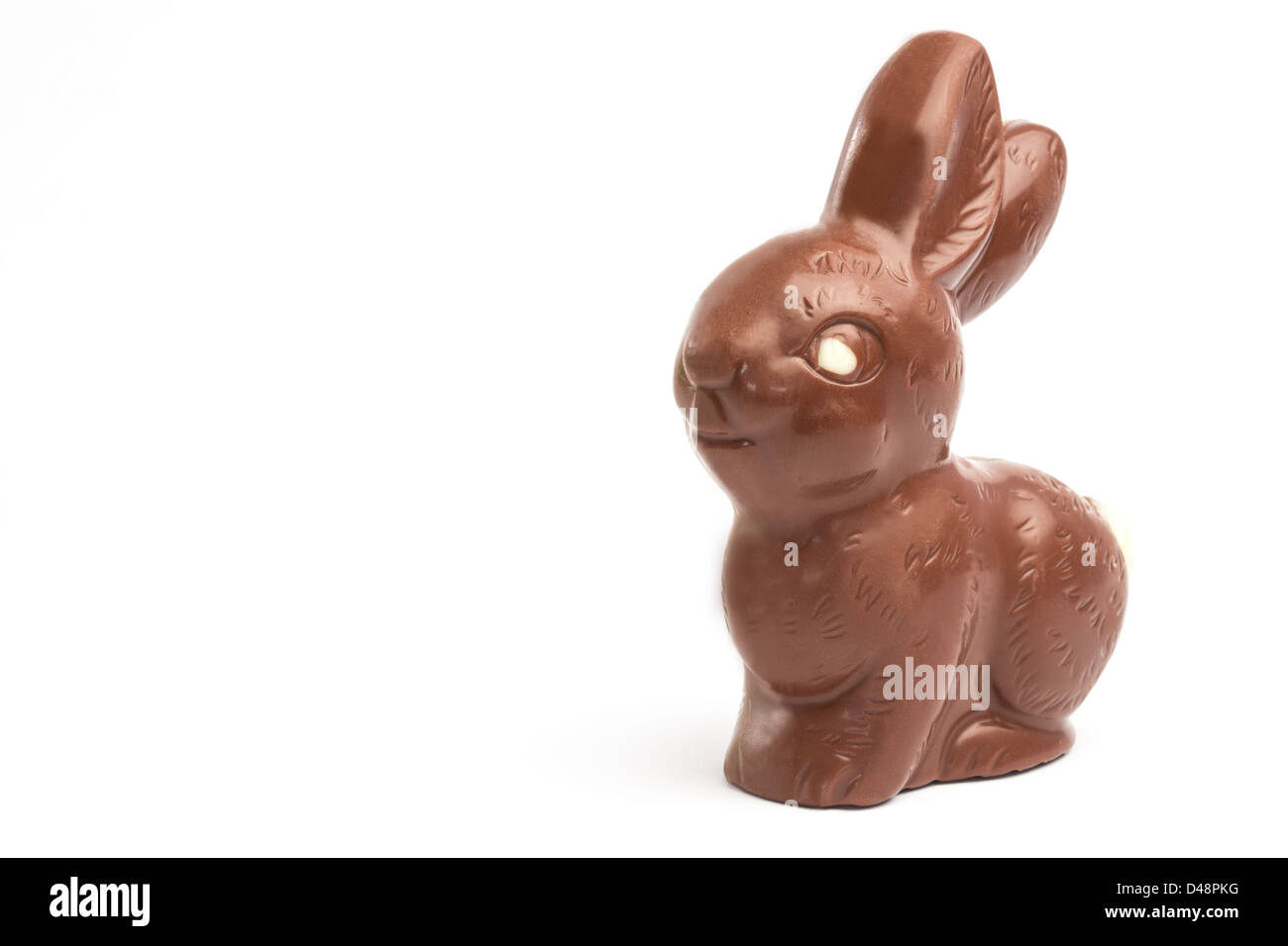 Lapin au chocolat au lait Banque D'Images