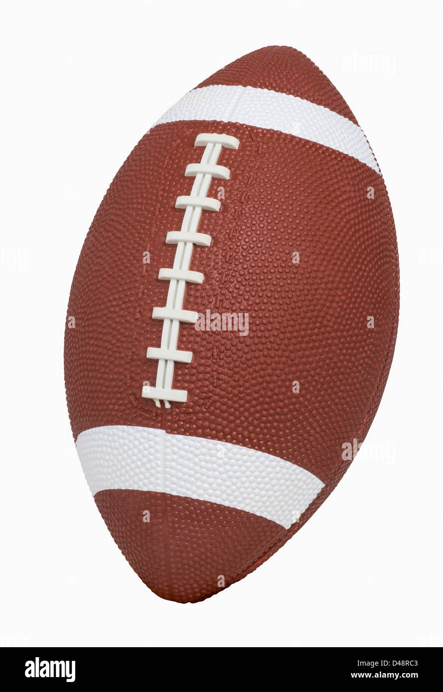 Football isolé sur blanc, comprend clipping path Banque D'Images