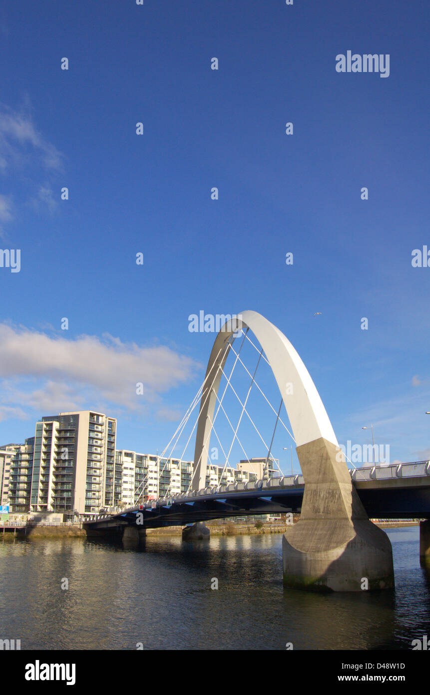 Clyde Arc à Glasgow, Ecosse Banque D'Images