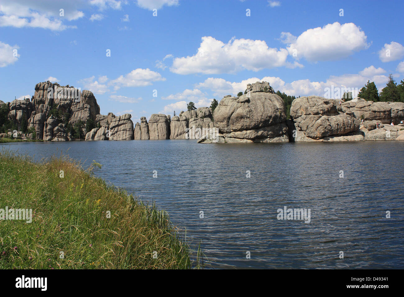 Sylvan Lake, connu comme le 'joyau' de Custer State Park, est situé dans les Black Hills du Dakota du Sud Banque D'Images