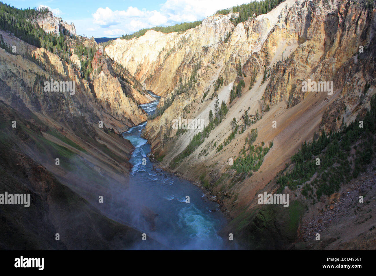 Grand Canyon du Parc National de Yellowstone, Wyoming, United States Banque D'Images