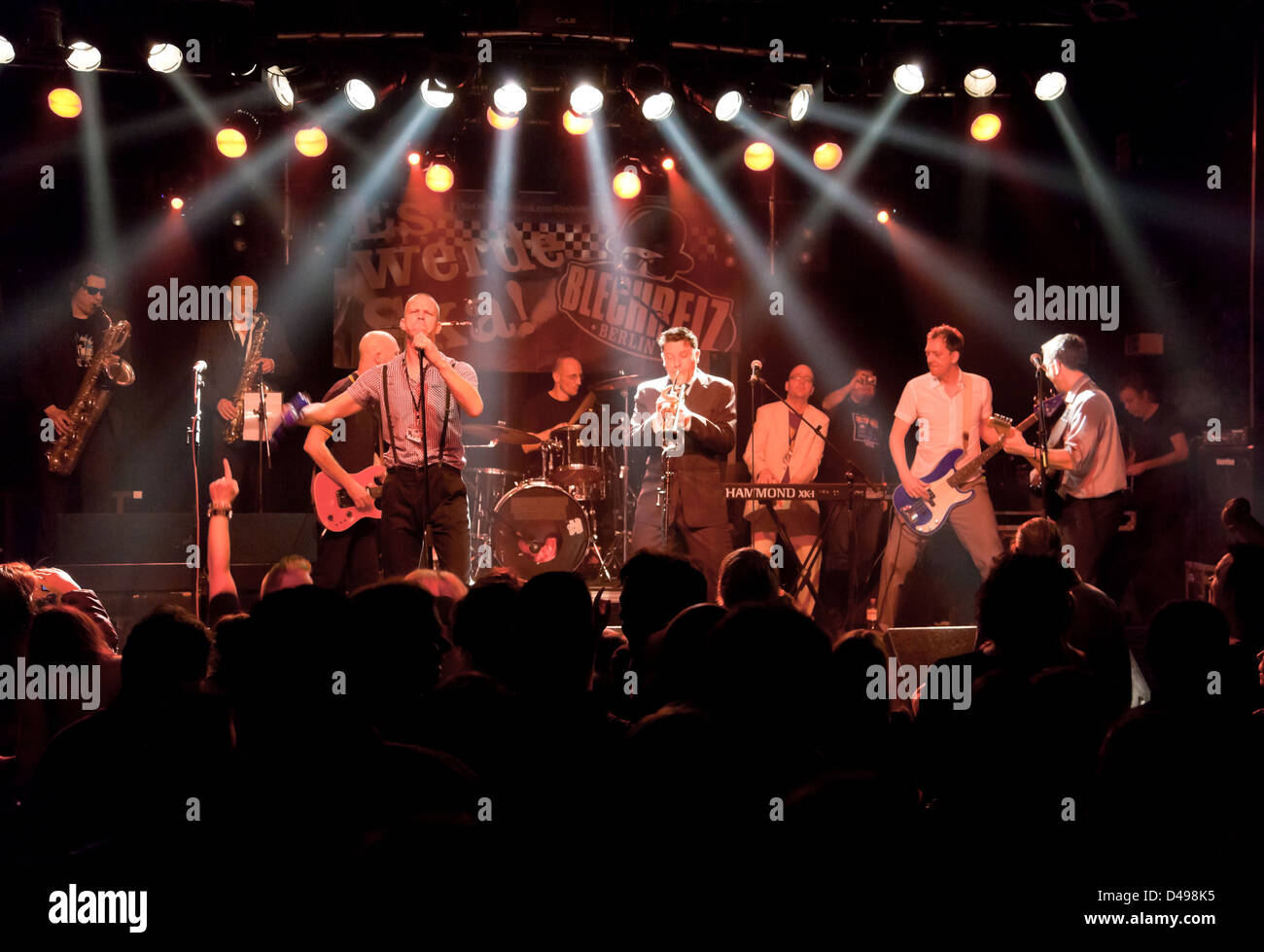 Berlin, Allemagne, le groupe basé à Berlin dans Skakonzert Blechreiz music club, C36 Banque D'Images