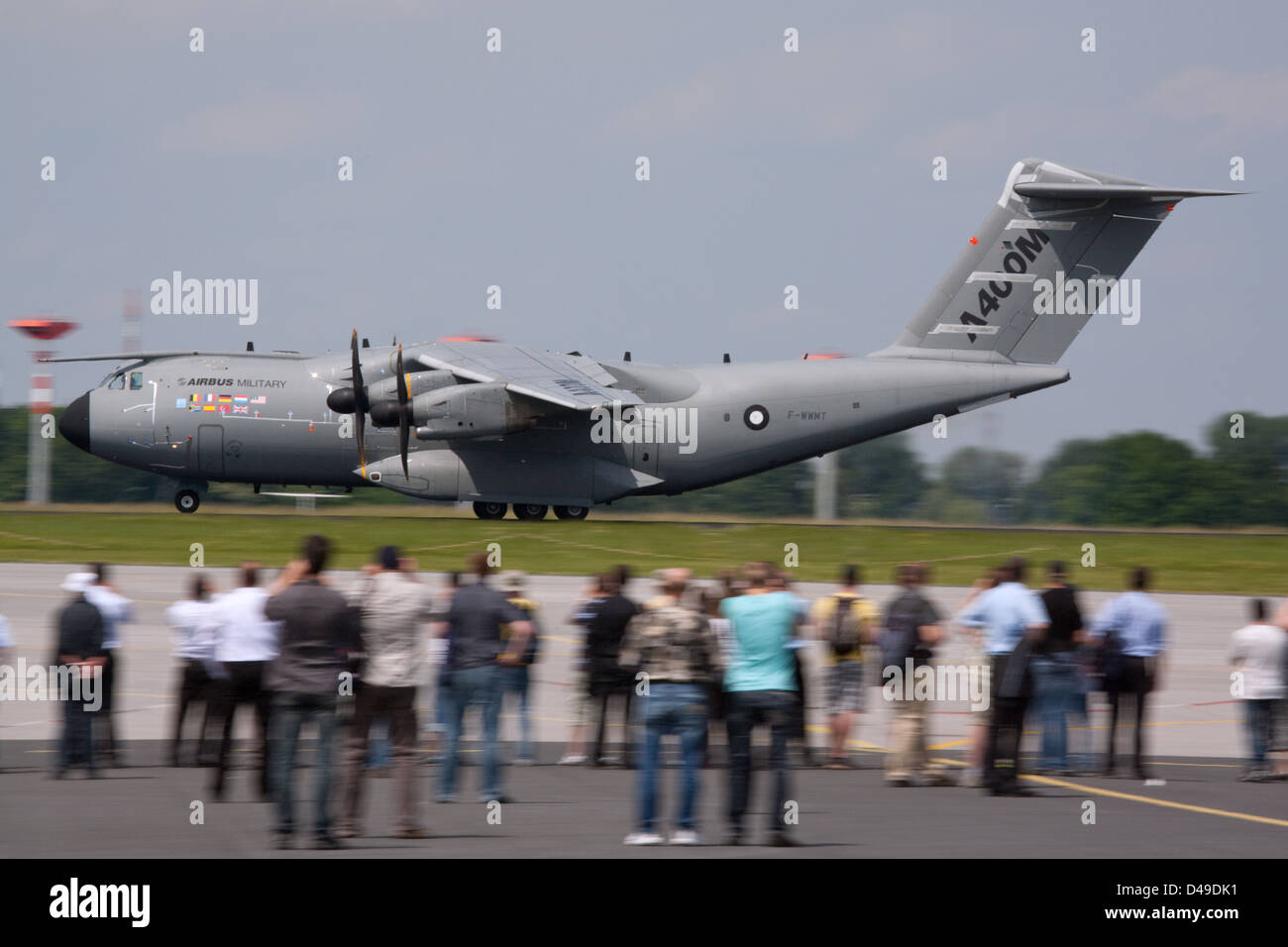 Berlin, Allemagne, un avion décollant d'Airbus Military A 400 M Banque D'Images