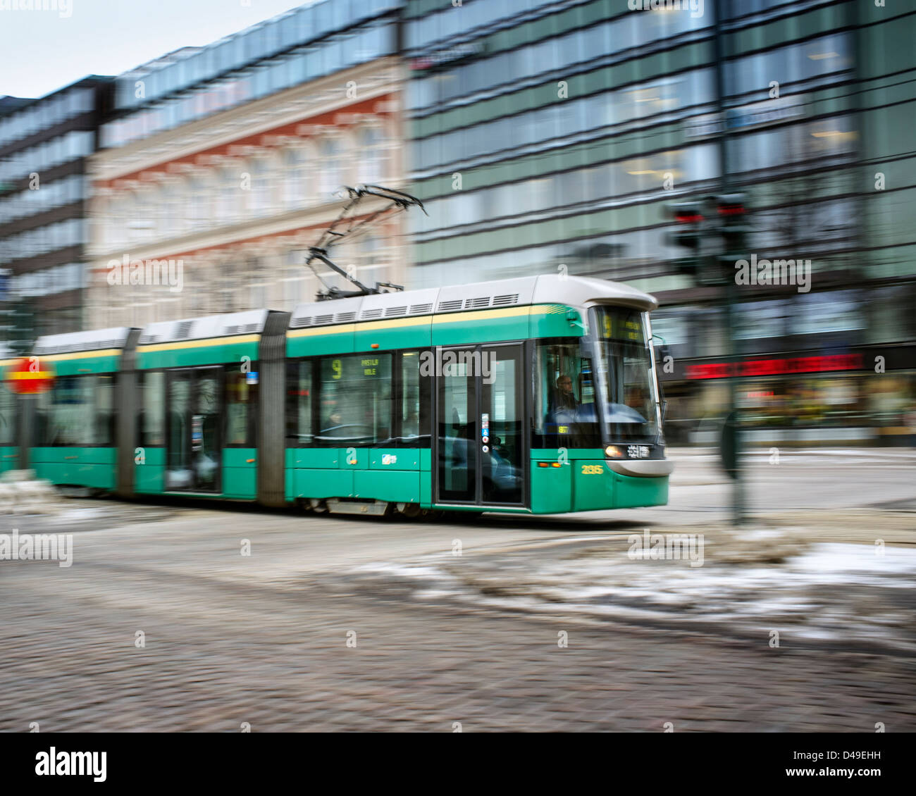 Helsinki Tram Banque D'Images