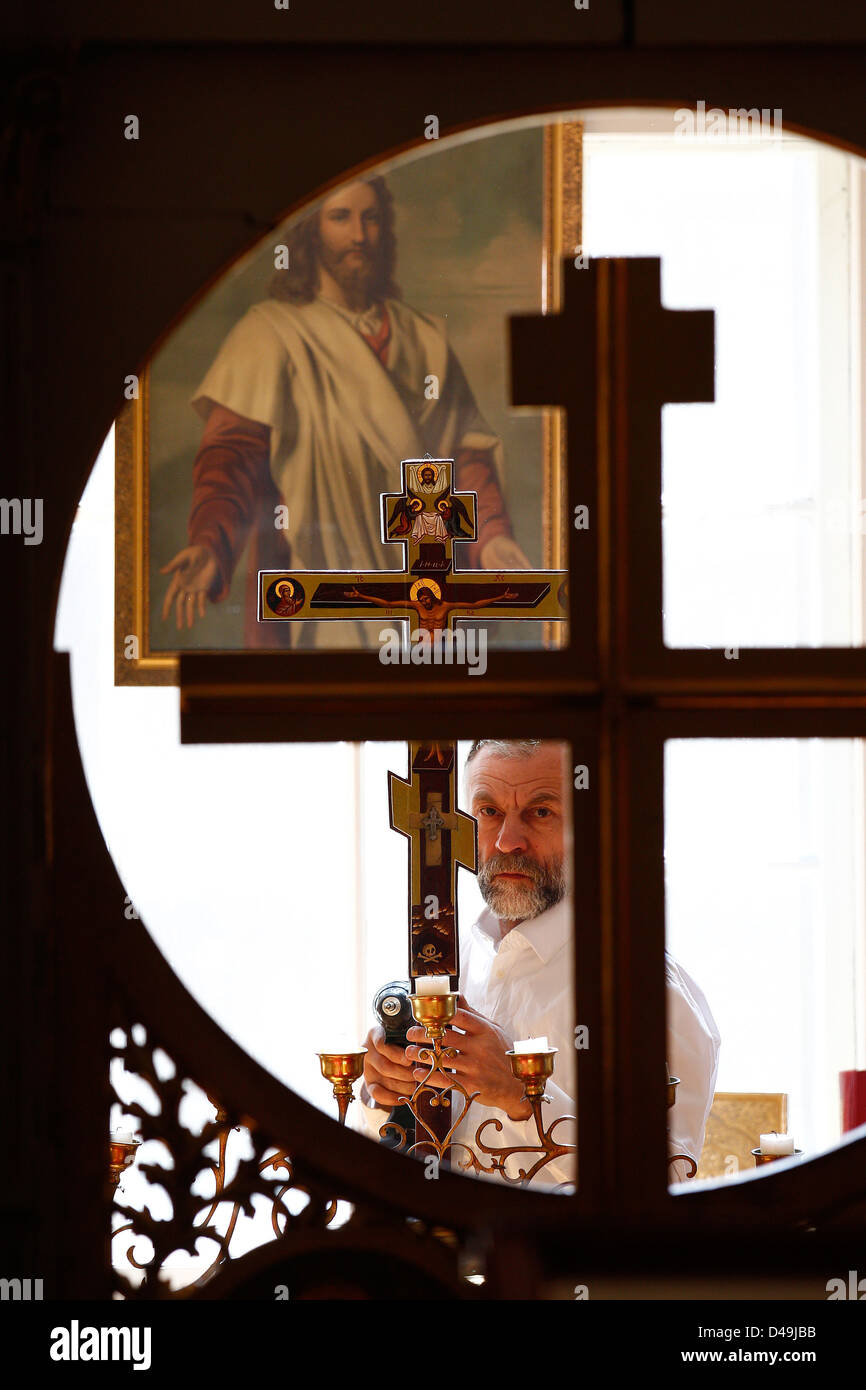 Milmersdorf, Allemagne, Fédération de monastère orthodoxe de Saint Georges Banque D'Images