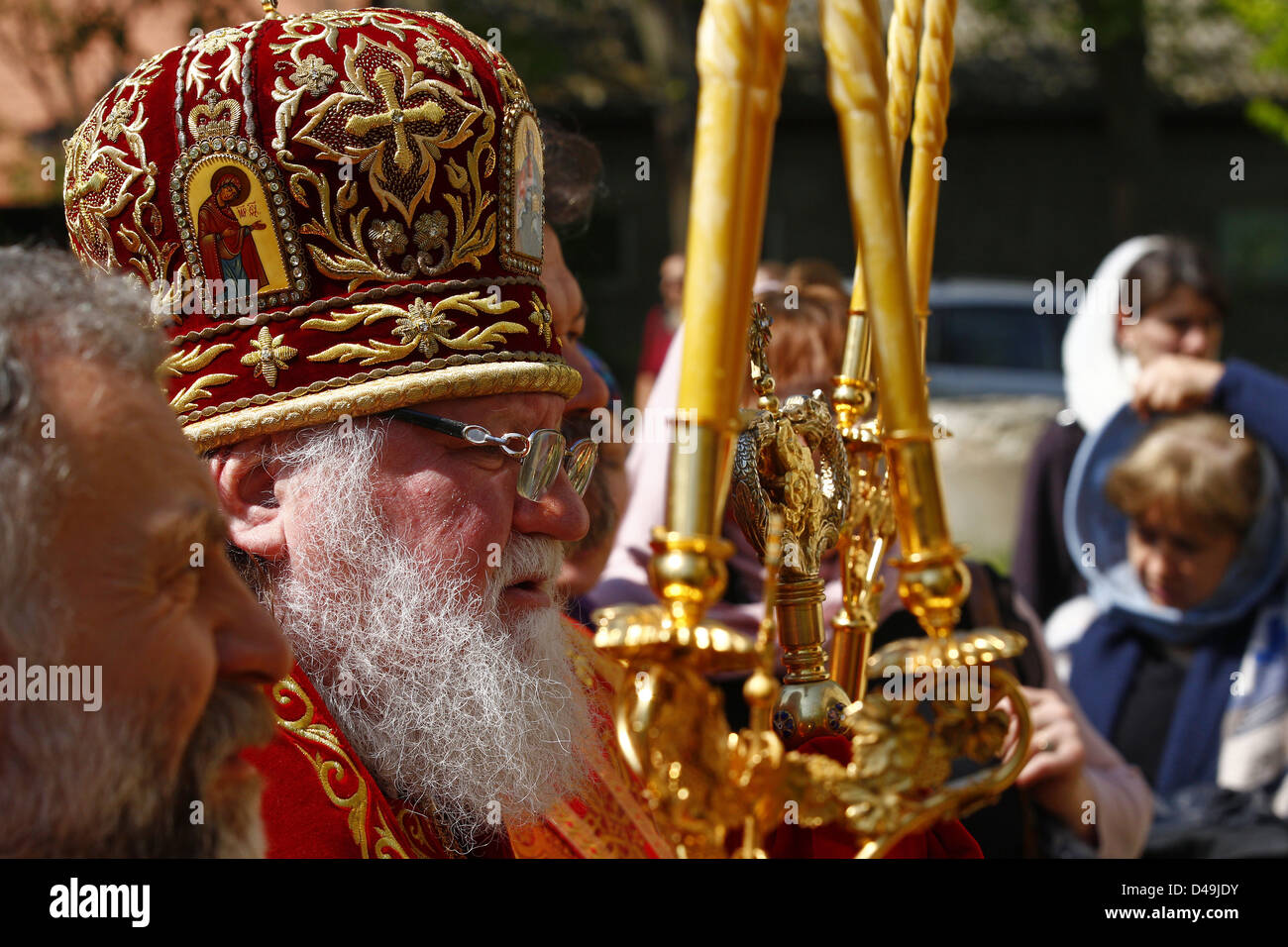 Milmersdorf St., Allemagne, Feofan Galinskij la consécration au monastère orthodoxe sur Georg Banque D'Images