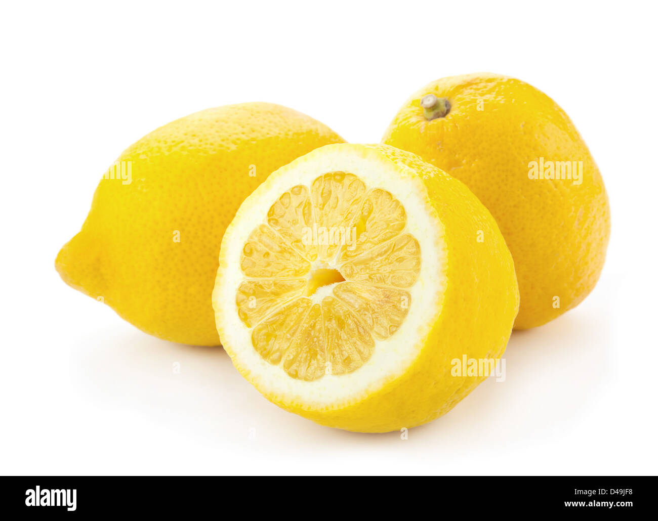 Fruits tropicaux citron isolated on white Banque D'Images