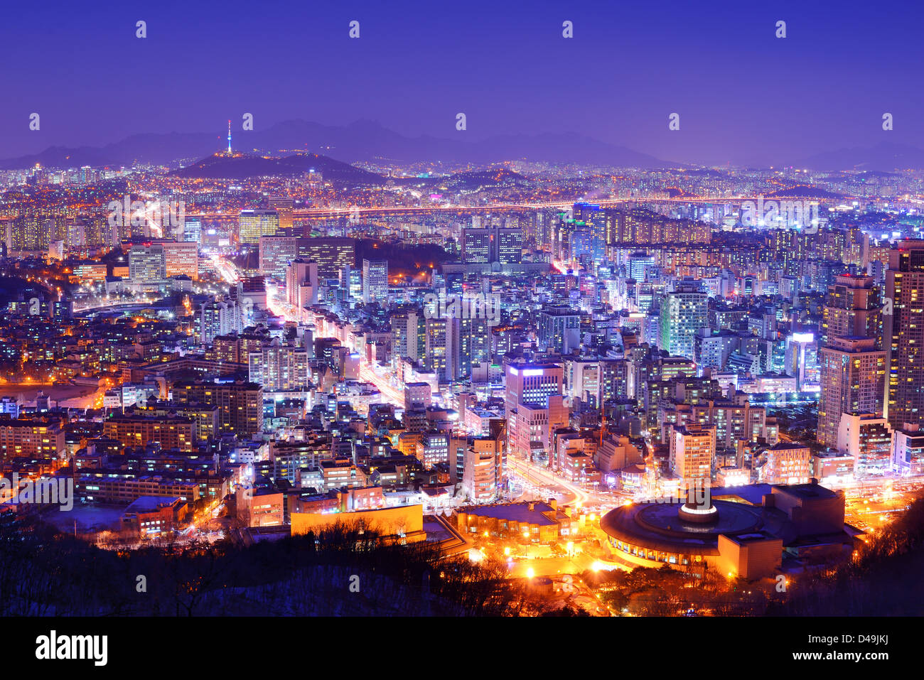 Centreville paysage urbain de Séoul, Corée du Sud Photo Stock Alamy — free download