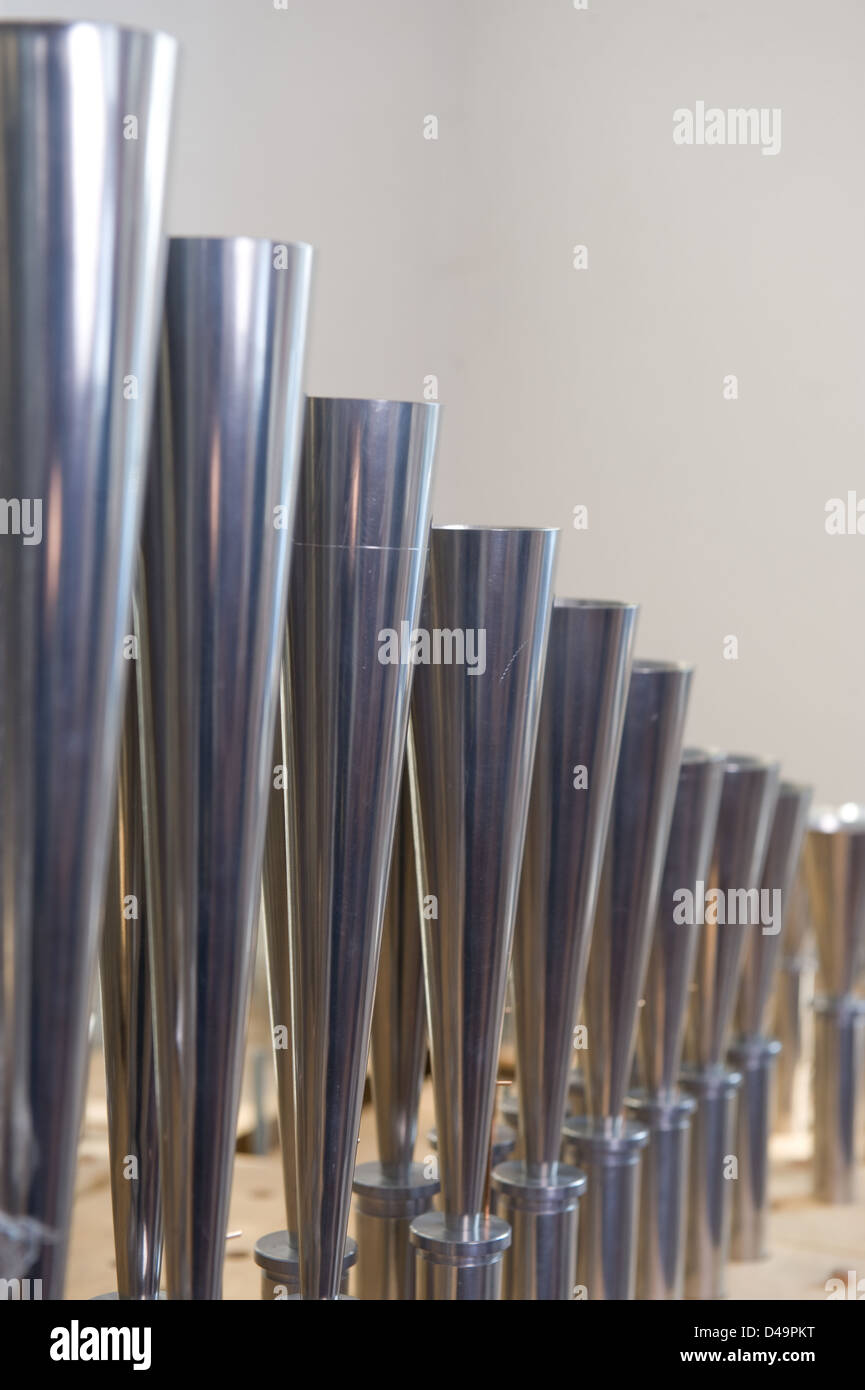 Meiningen, Allemagne, Lingualpfeifen un organe Banque D'Images