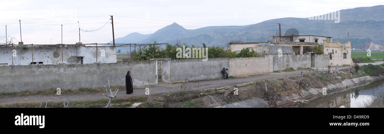 La ville d'Apamée, détruit par le régime Assad, en Syrie Banque D'Images