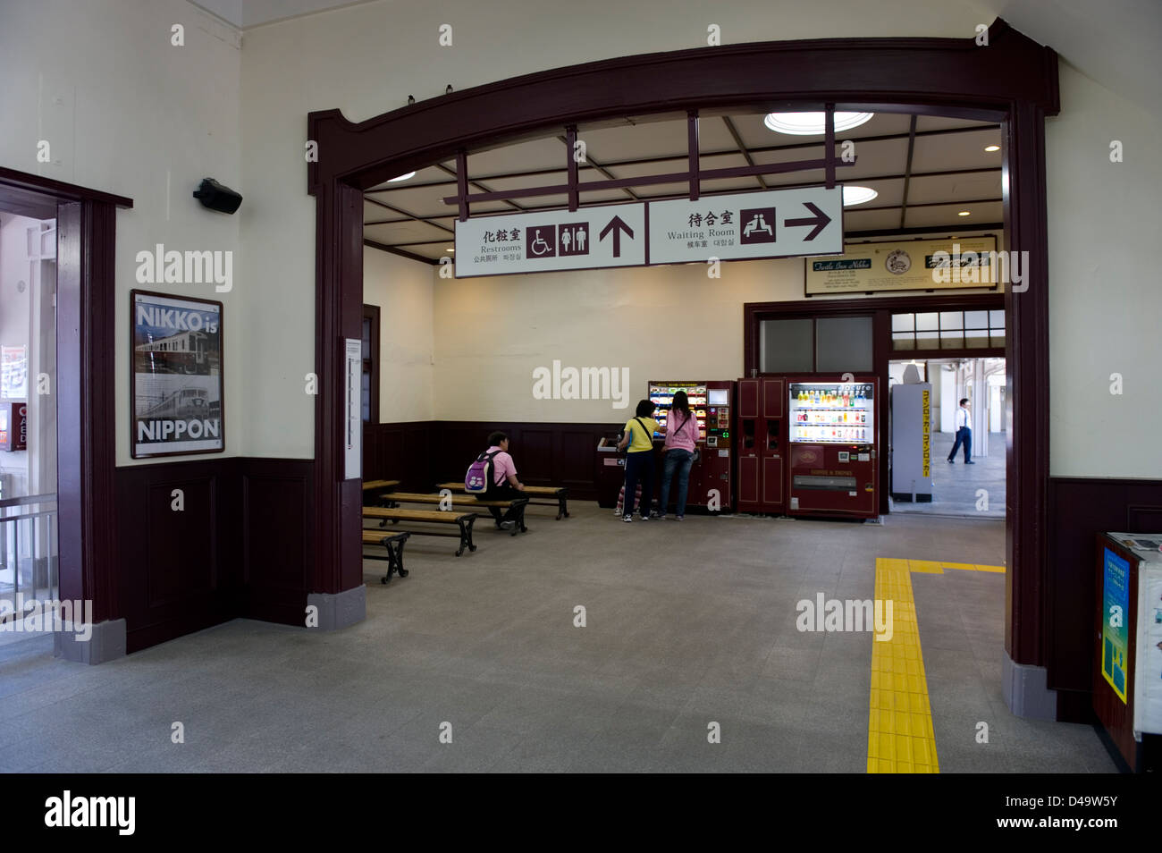 Japan National Railway station à Nikko conçu par l'architecte américain Frank Lloyd Wright, Tochigi, Japon Banque D'Images