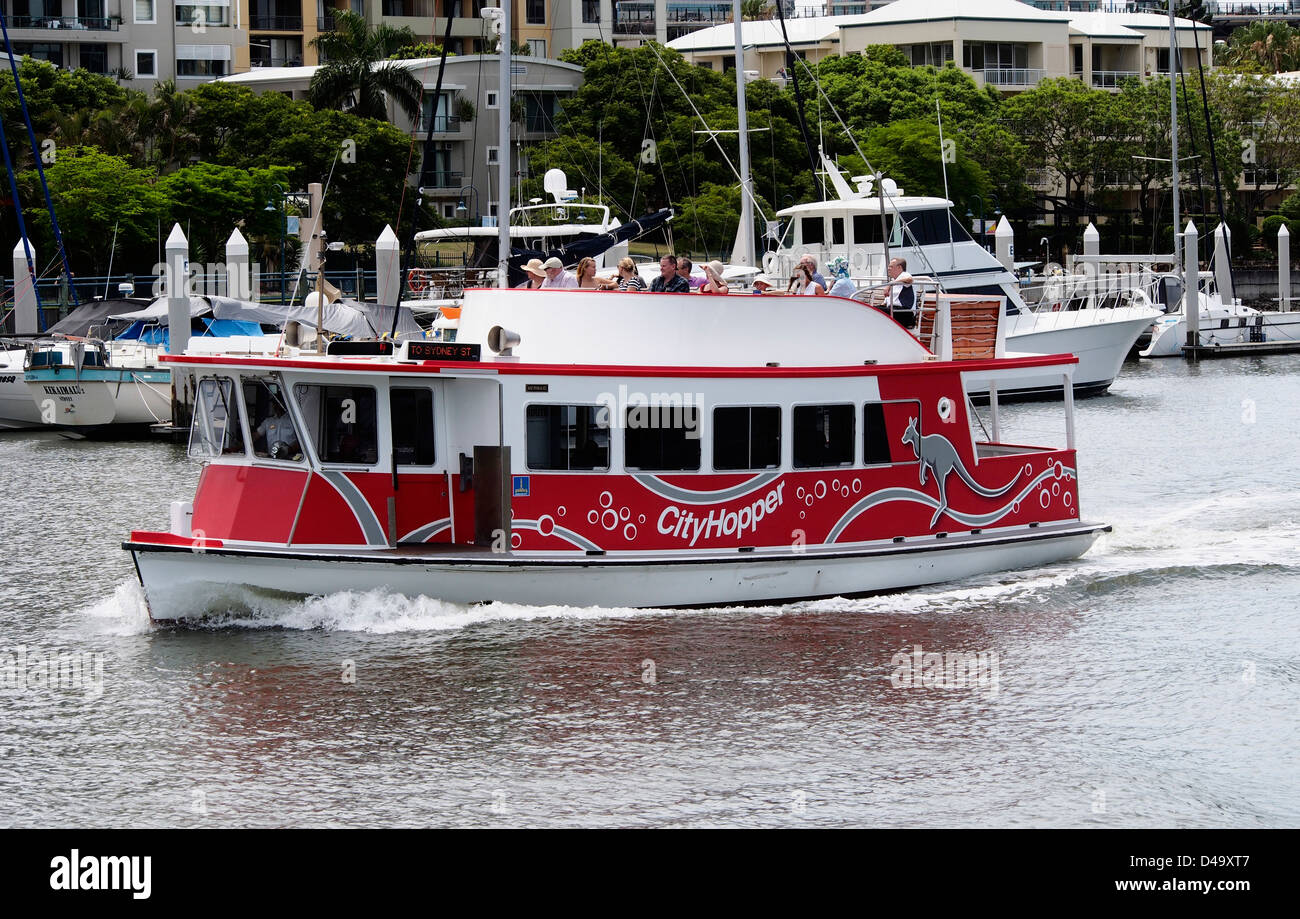 City Hopper traversier sur la rivière Brisbane à Brisbane Queensland Australie Banque D'Images