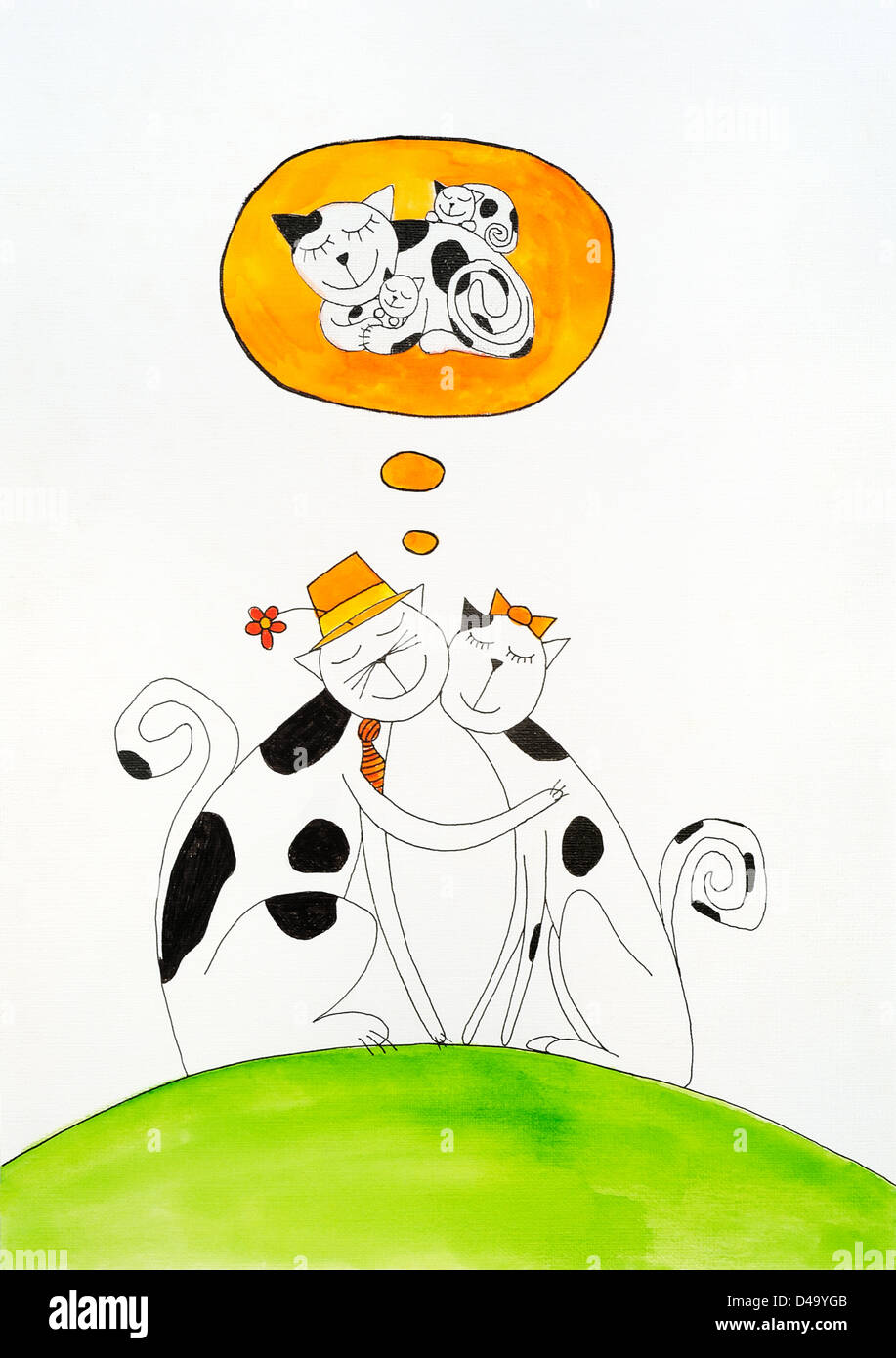 Reve D Avoir Bebe Dessin D Enfant De L Aquarelle Sur Papier Photo Stock Alamy Reve D Avoir Bebe Dessin D Enfant De L Aquarelle Sur Papier Photo Stock Alamy