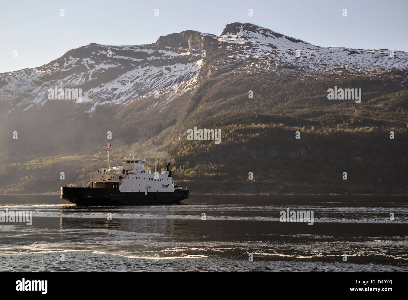 Ferry en Norvège Banque D'Images