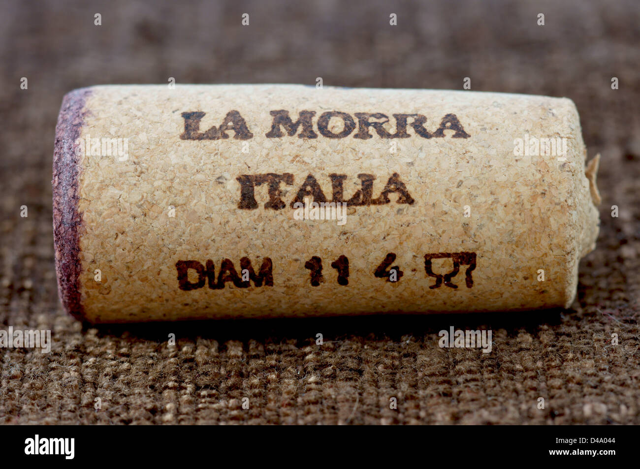 La Morra bouchon vin Piemonte Italie Banque D'Images