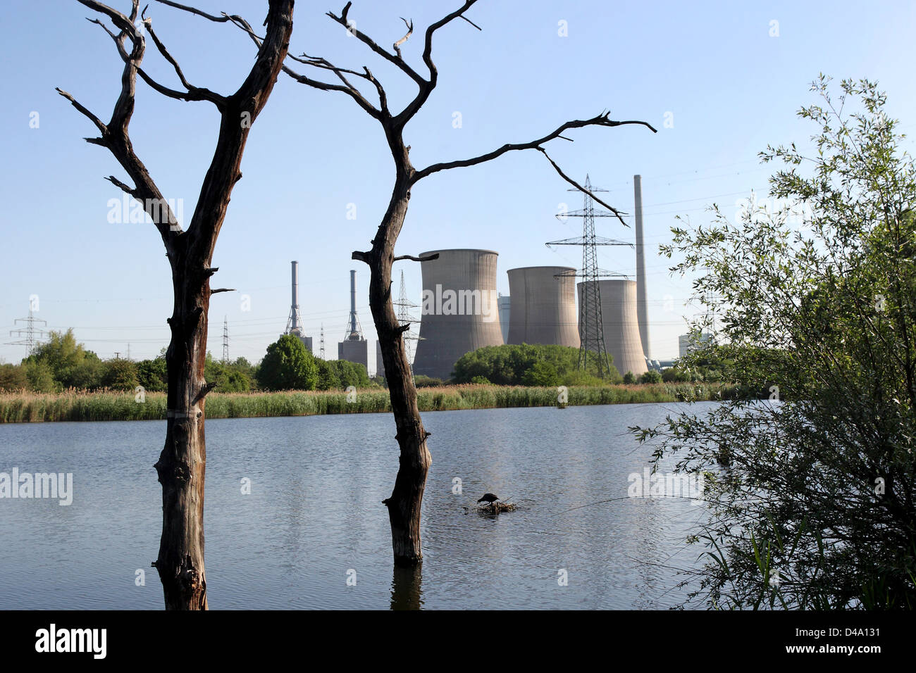 Werne, l'Allemagne, l'Gersteinwerk de RWE Power AG Banque D'Images