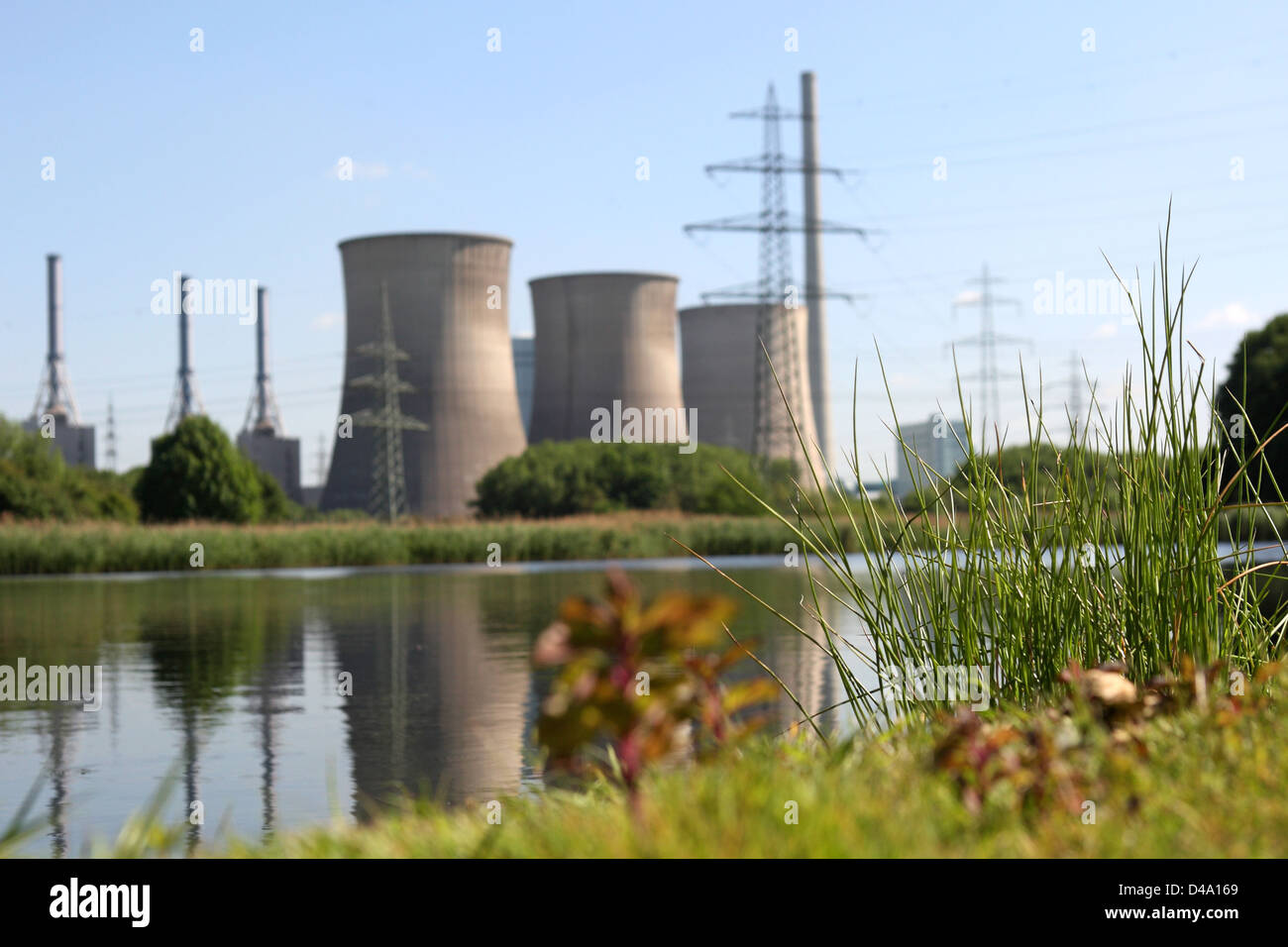 Werne, l'Allemagne, l'Gersteinwerk de RWE Power AG Banque D'Images