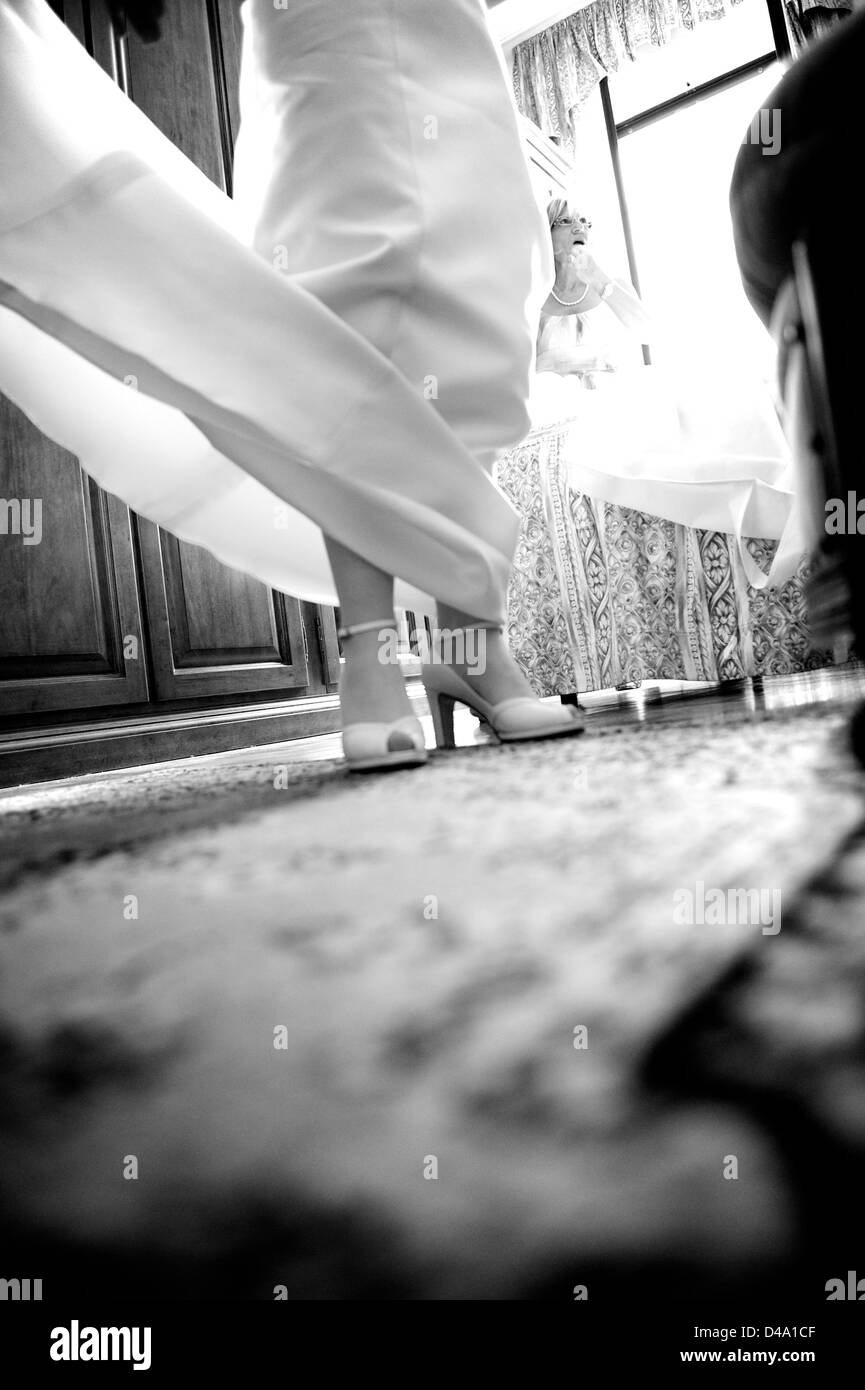 Détails de la mariée Banque D'Images