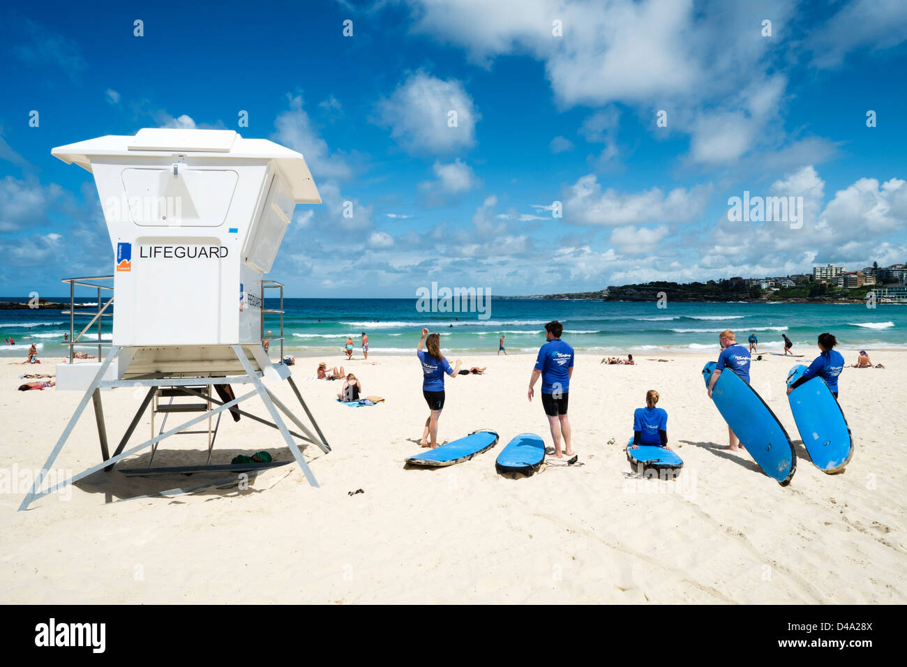 Fort de sauveteur sur la plage de Bondi à Sydney, Nouvelle Galles du Sud en Australie Banque D'Images