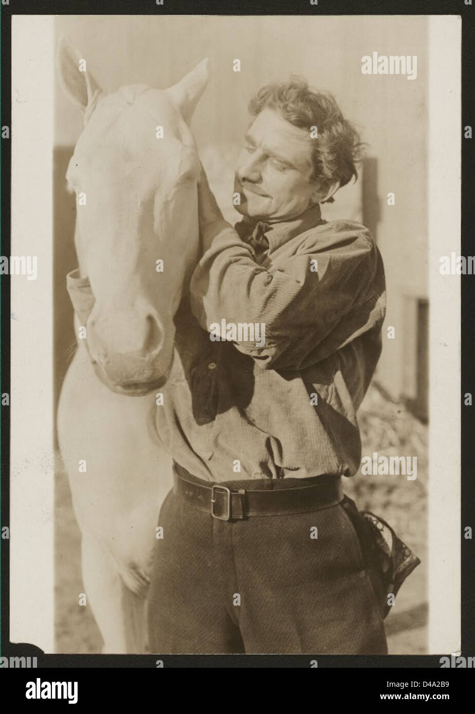 La prière d'un cheval (Cinéma 1915) Banque D'Images