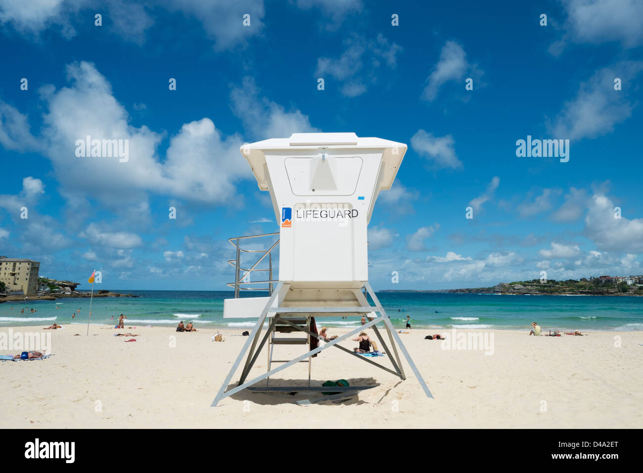 Fort de sauveteur sur la plage de Bondi à Sydney, Nouvelle Galles du Sud en Australie Banque D'Images