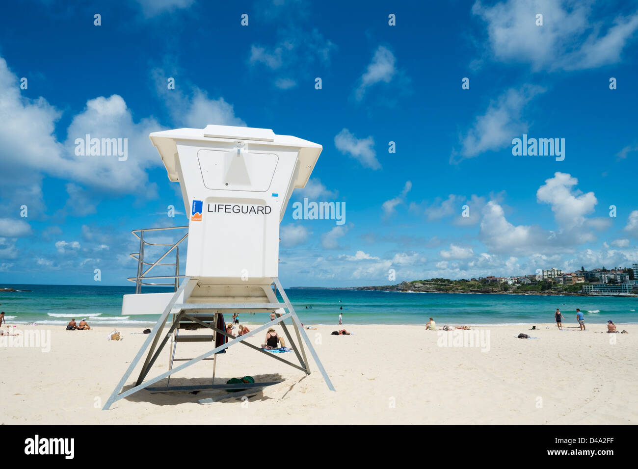 Fort de sauveteur sur la plage de Bondi à Sydney, Nouvelle Galles du Sud en Australie Banque D'Images