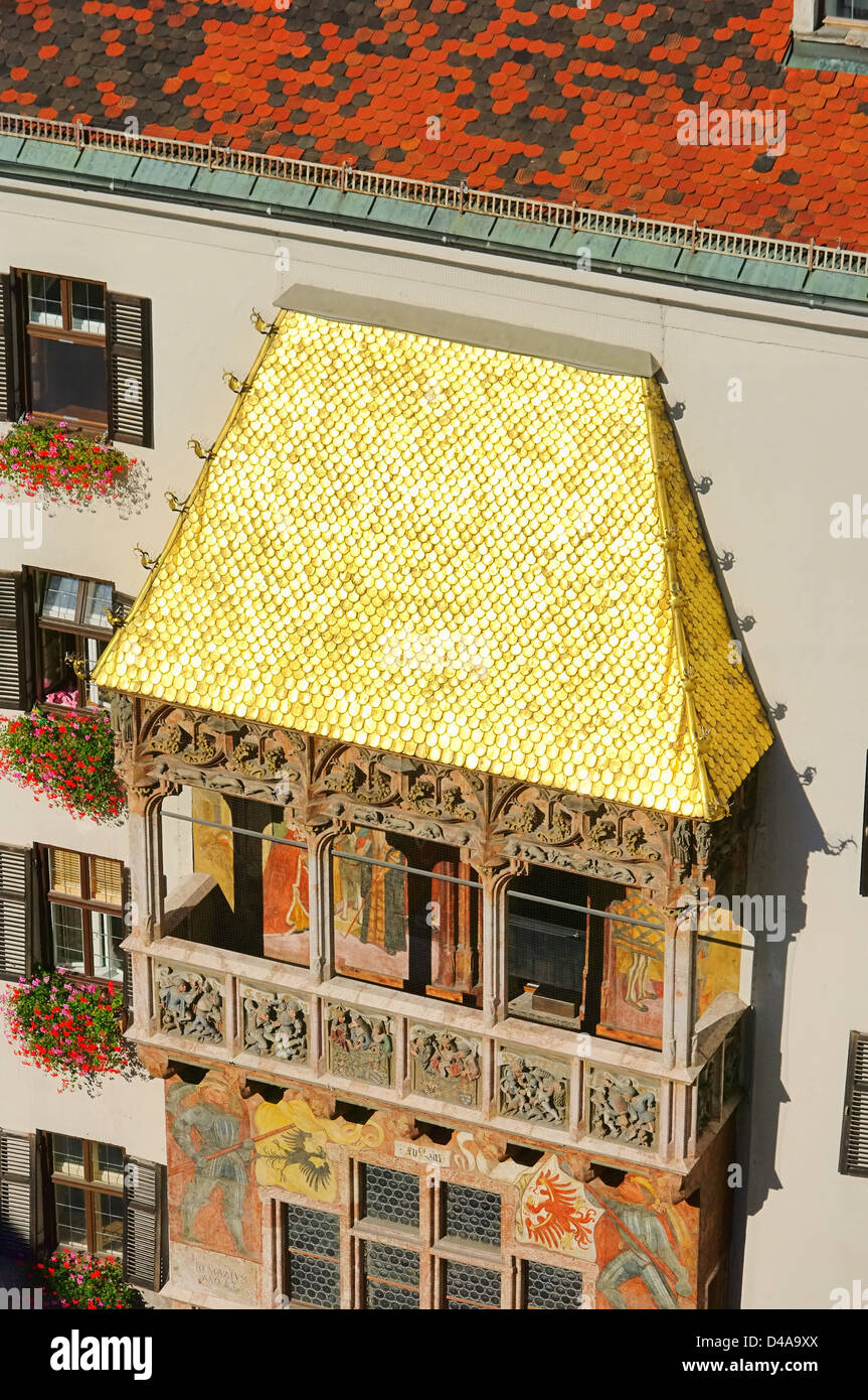 Innsbruck Innsbruck Goldenes Dachl - Petit Toit d'or 04 Banque D'Images