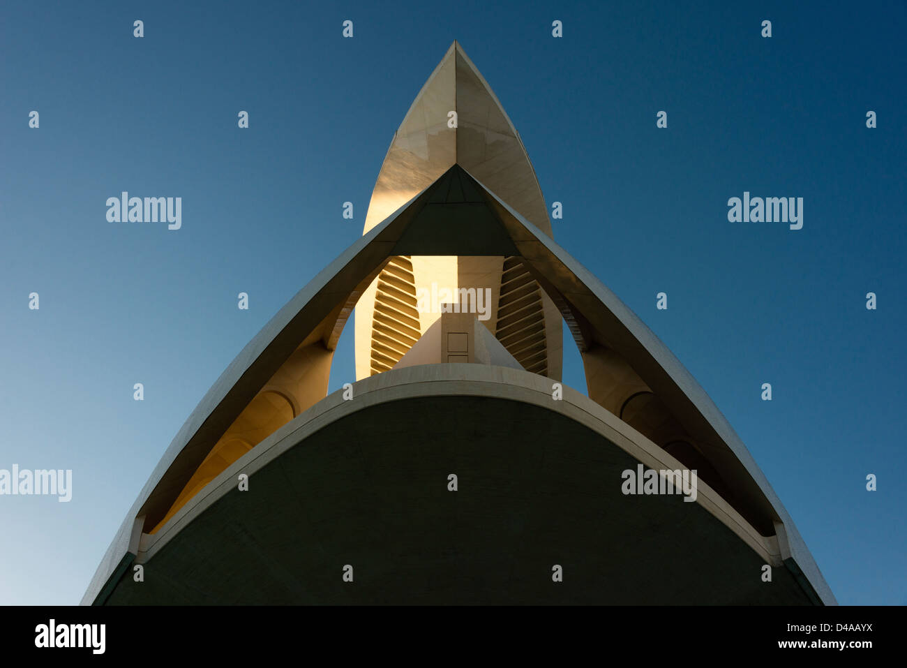 Détail de la partie du Palais des Arts de Valence Banque D'Images
