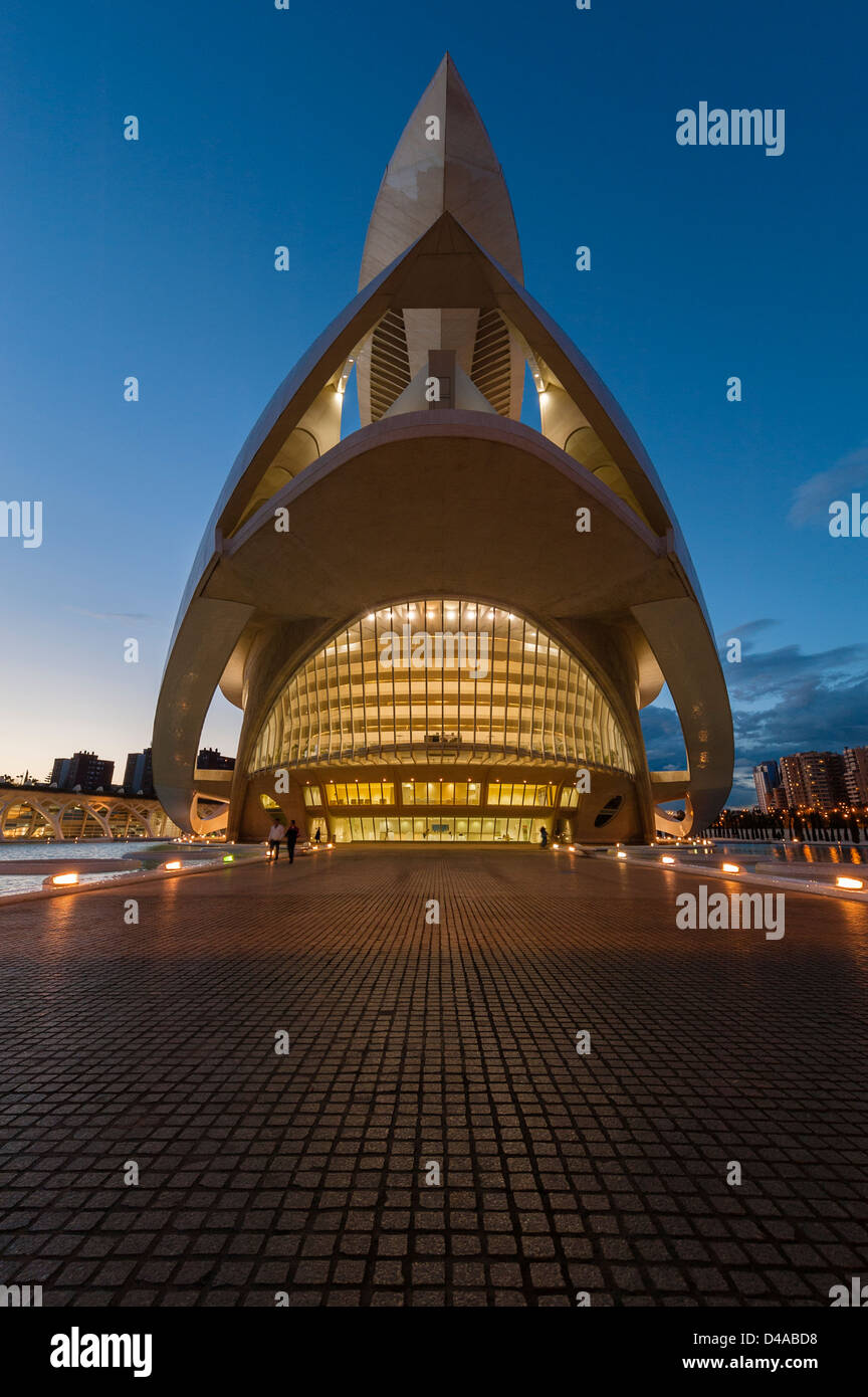 La Reine Sofia Palais des Arts de Valencia Banque D'Images