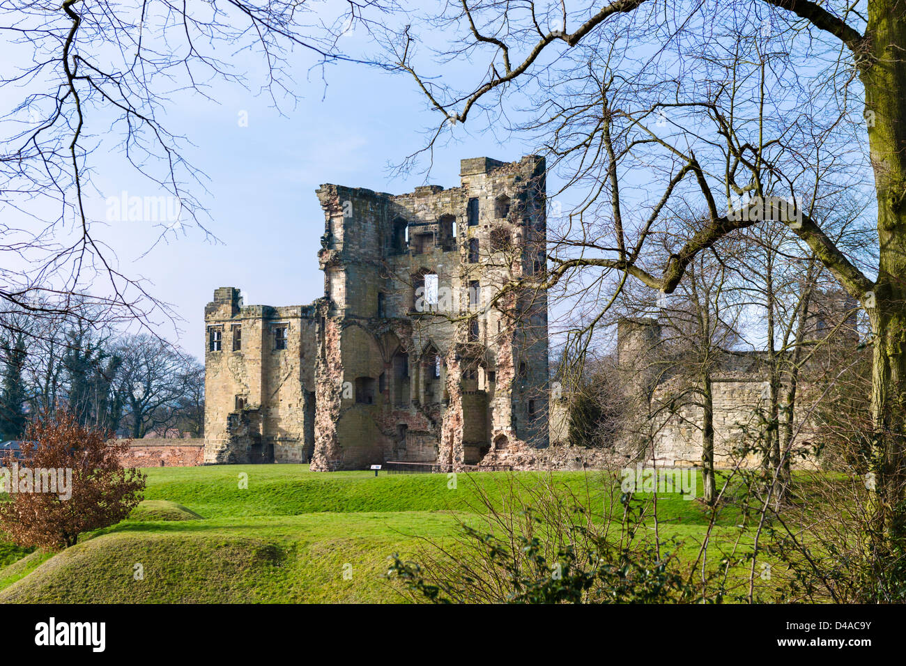 Ruines de Ashby De La Zouch Château, Ashby De La Zouch, Leicestershire, East Midlands, Royaume-Uni Banque D'Images