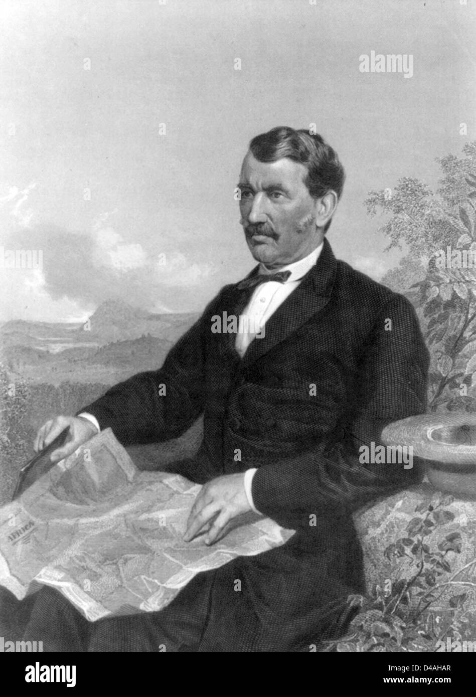 David Livingstone, congrégationalistes écossais pioneer Medical missionary et un explorateur en Afrique. Banque D'Images