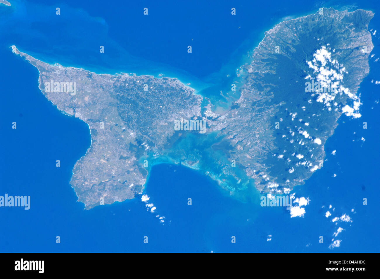 La Guadeloupe, île des Caraïbes situé dans îles sous le vent, dans les Petites Antilles Banque D'Images