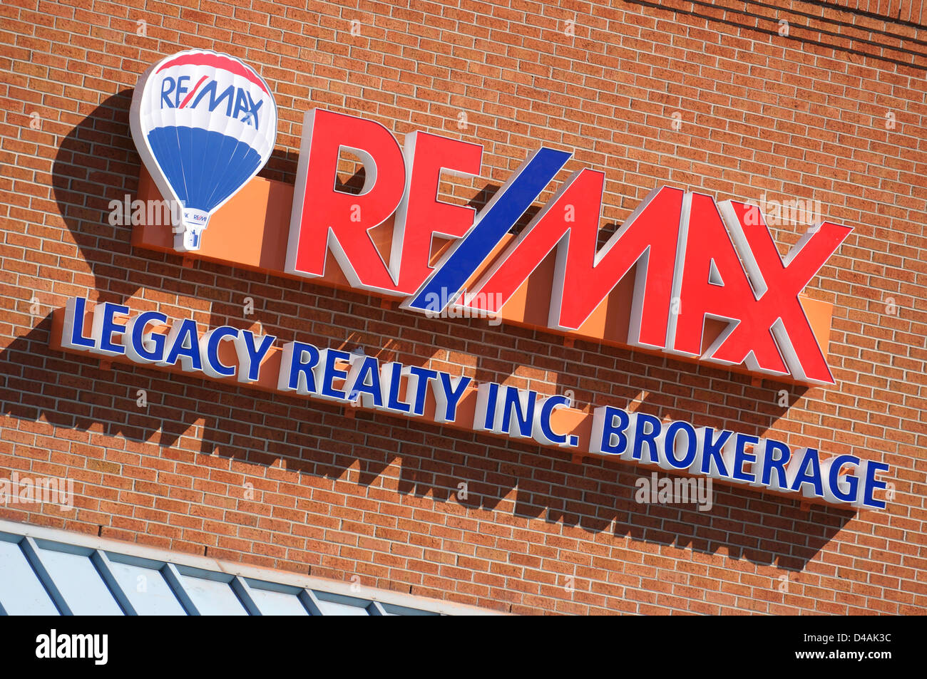 Héritage Re/Max Immo Sign Banque D'Images
