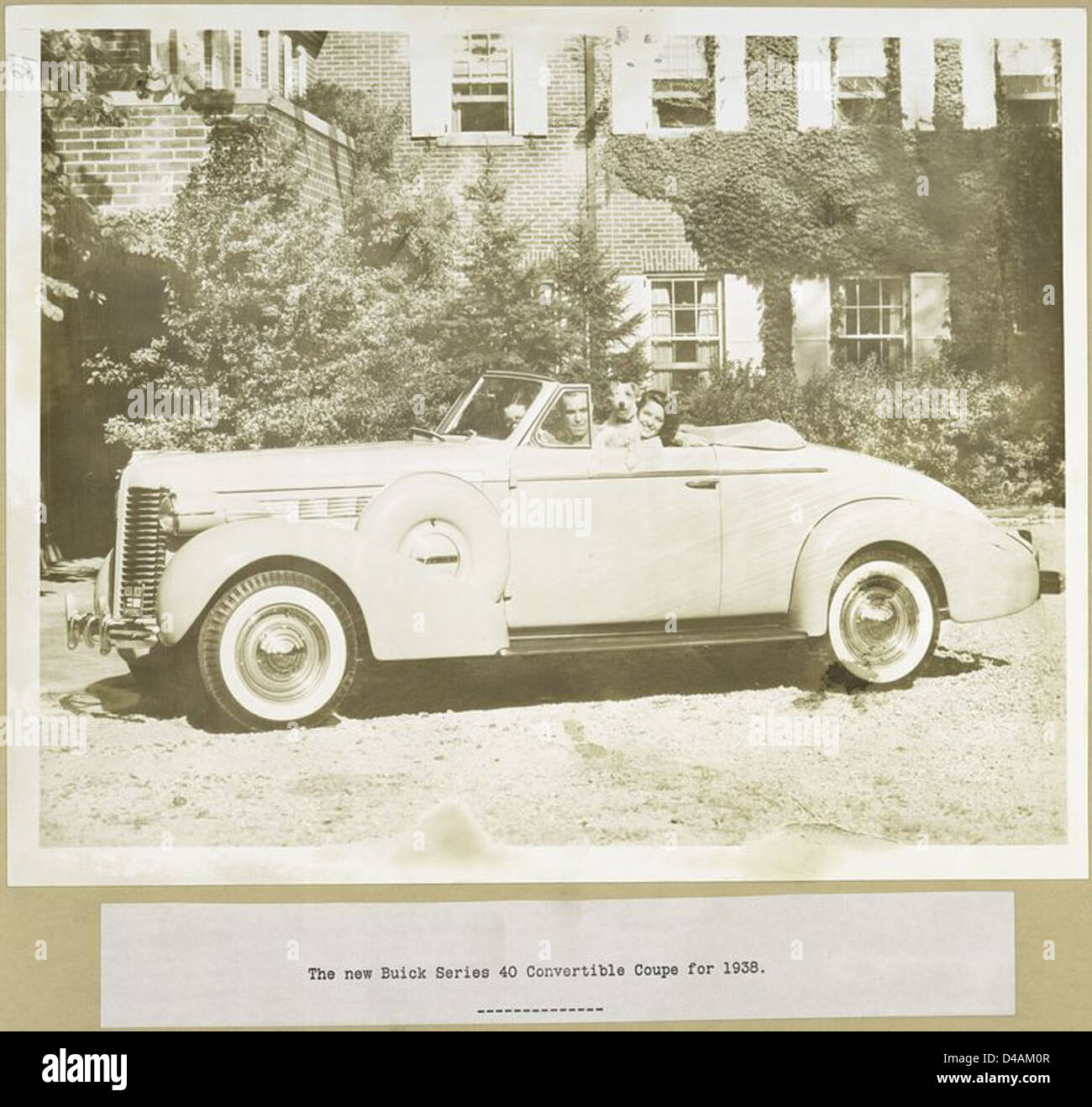 La nouvelle Buick Series 40 Convertible de 1938. Banque D'Images