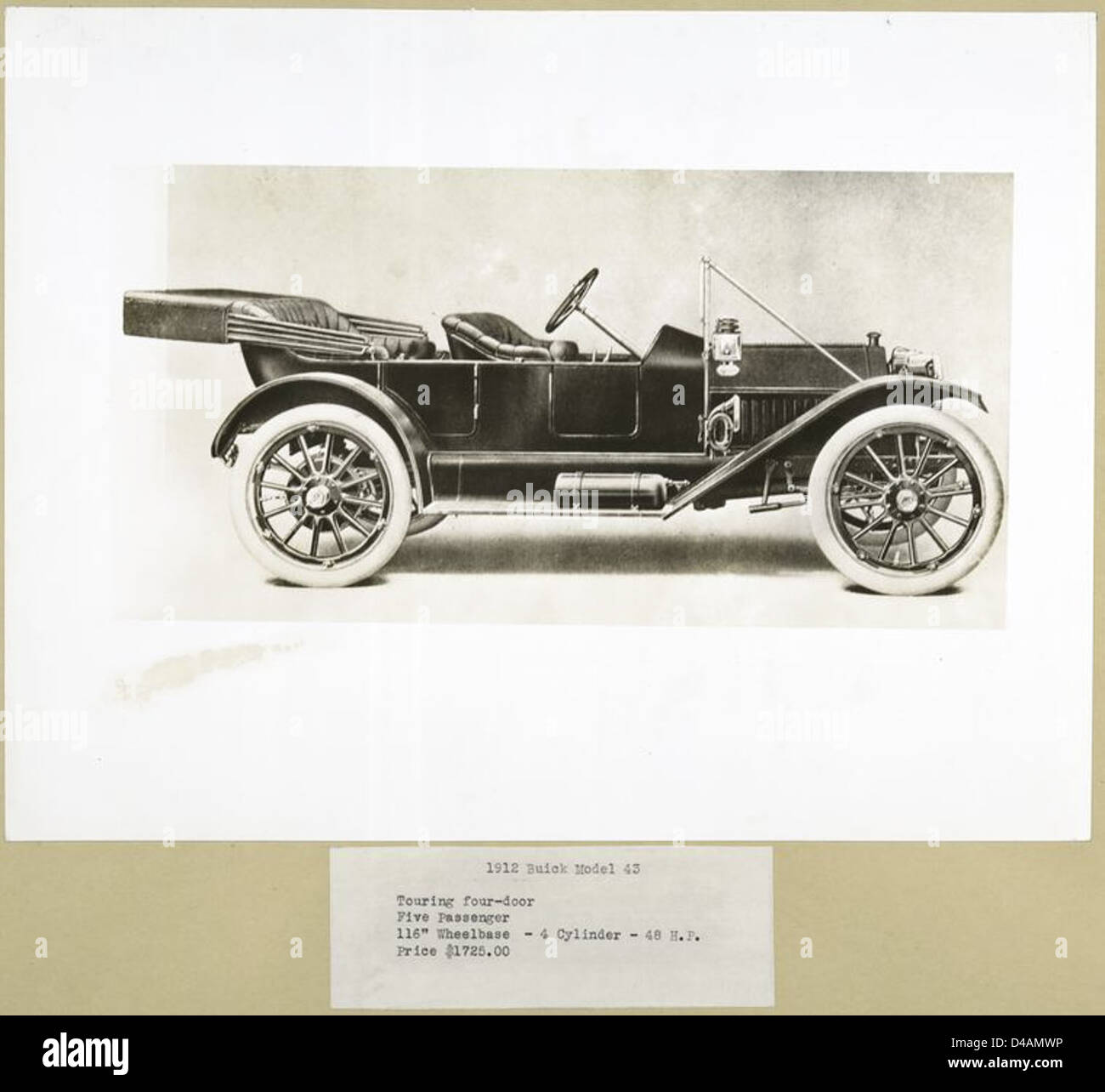 1912 Buick Model 43 - Touring quatre portes. Banque D'Images