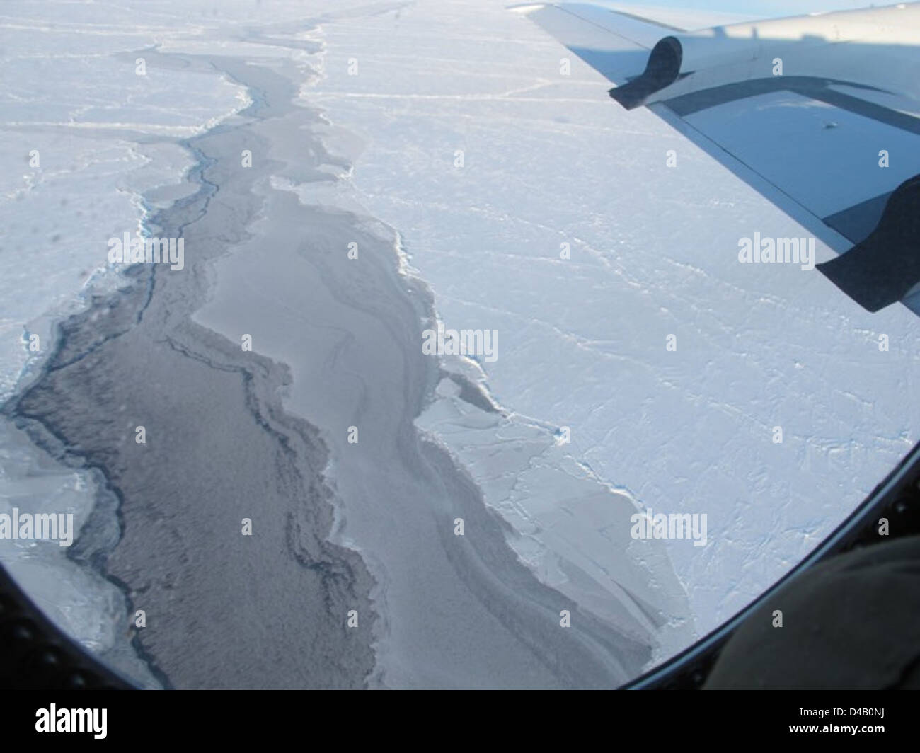 La glace de mer au nord de Fairbanks Banque D'Images