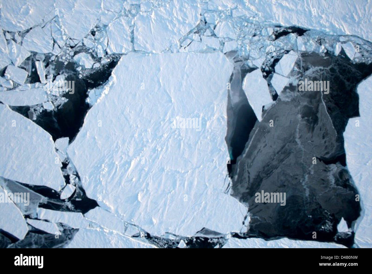 La glace de mer du nord-ouest du Groenland Banque D'Images