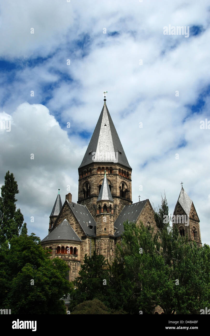 L'église Temple Neuf à Metz, Lorraine, France Banque D'Images
