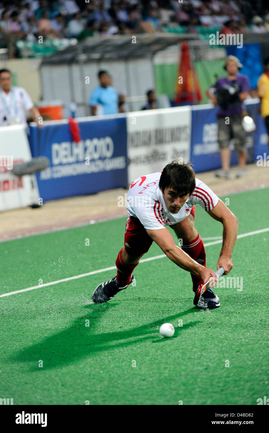 Men's Hockey, l'Inde contre l'Angleterre, XIXE Jeux du Commonwealth, l'Inde Banque D'Images