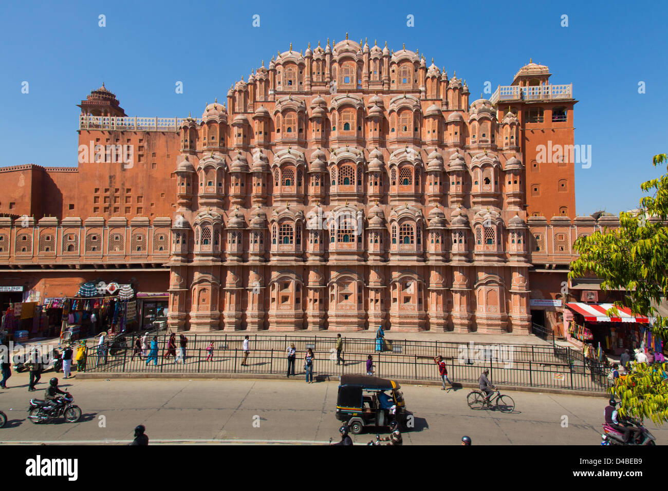 Hawa Mahal ou Palais des Vents, Jaipur, Rajasthan, Inde Banque D'Images