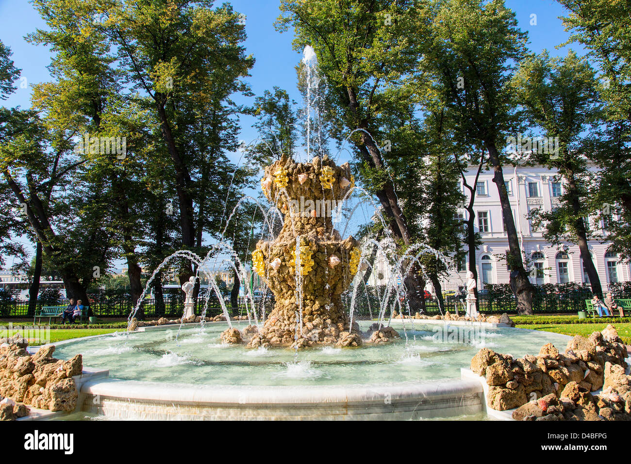 Saint-pétersbourg, Le Jardin d'été Banque D'Images