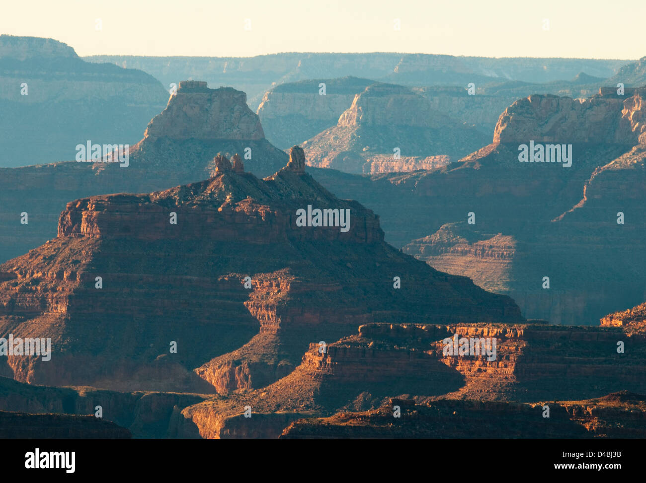 Vue sur les montagnes dans le Grand Canyon, Arizona, USA Banque D'Images